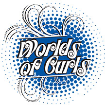 Image result for worlds of curls logo