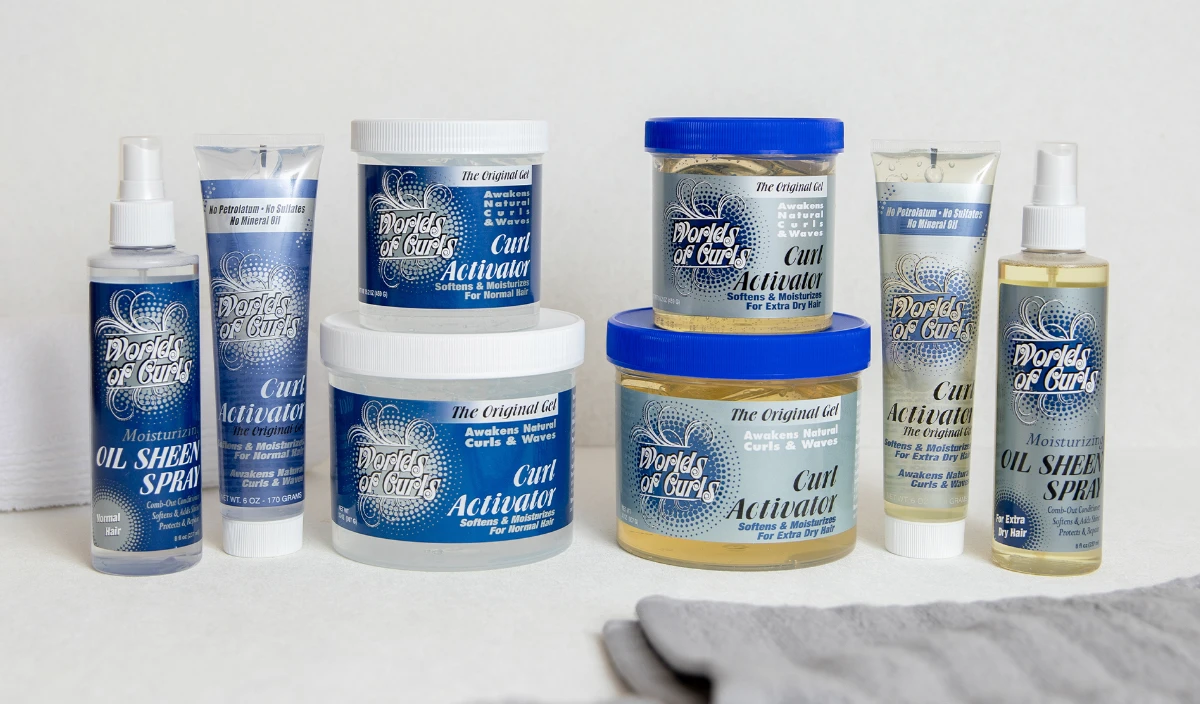 New Worlds of Curls products.